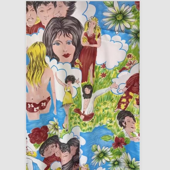 PRADA MENS FLASH BACK PRINT TURTLENECK TOP SHIRT Blouse SMALL - Picture 5 of 14